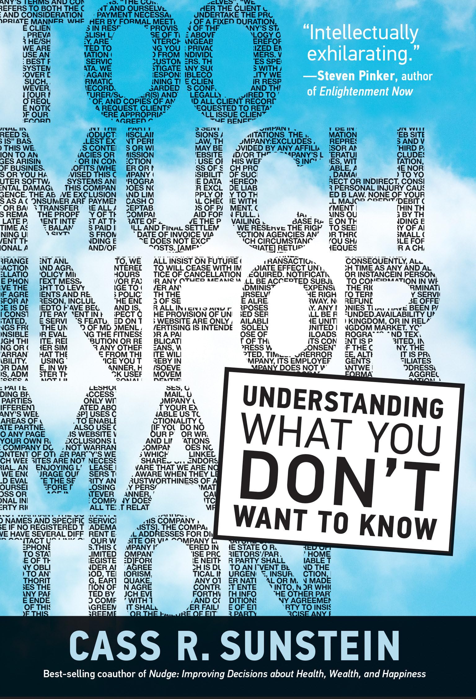 Too Much Information: Understanding What You Don't Want to Know Natural Sciences