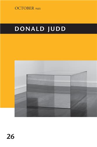 Donald Judd Art & Literature Books