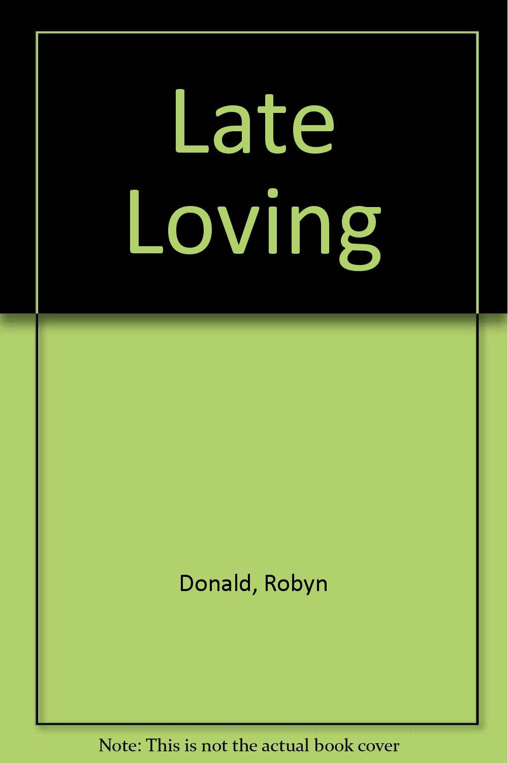 Product Image: A Late Loving