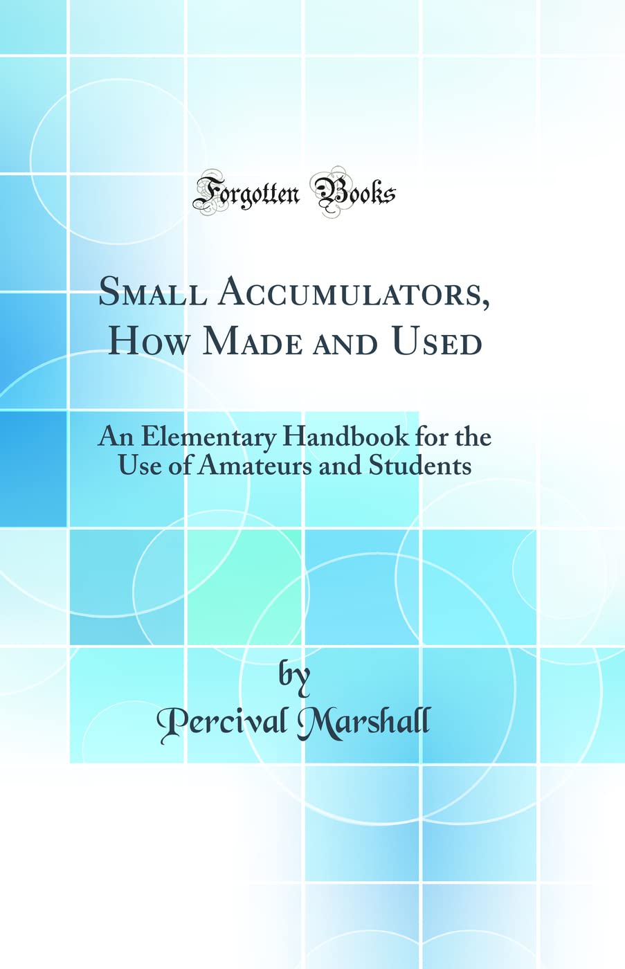 Small Accumulators, How Made and Used: An Elementary Handbook for the Use of Amateurs and Students (Classic Reprint) Business & Technology