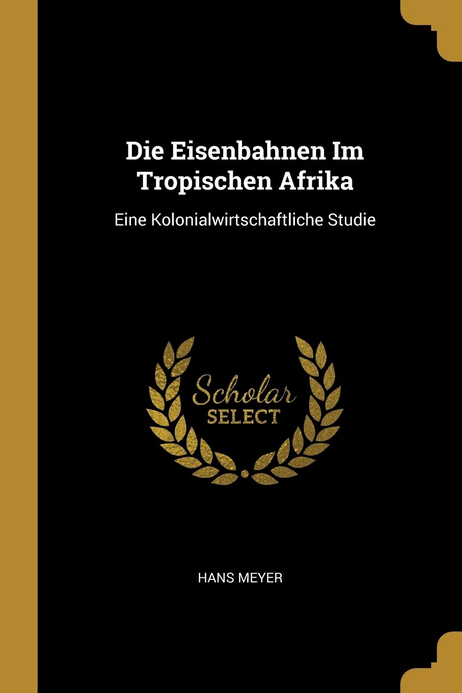 Die Eisenbahnen Im Tropischen Afrika: Eine Kolonialwirtschaftliche Studie Contemporary literature