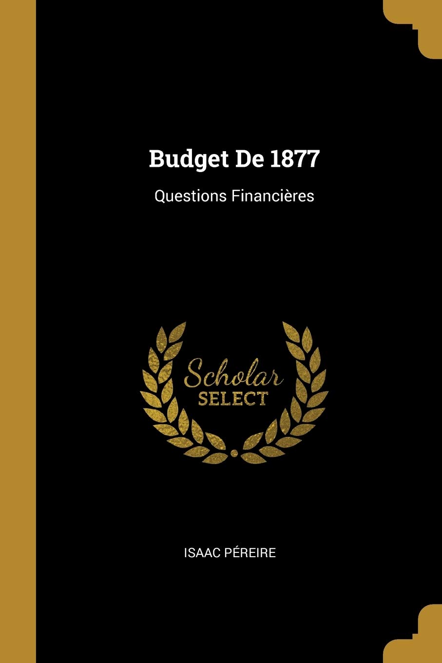 Budget De 1877: Questions Financières book