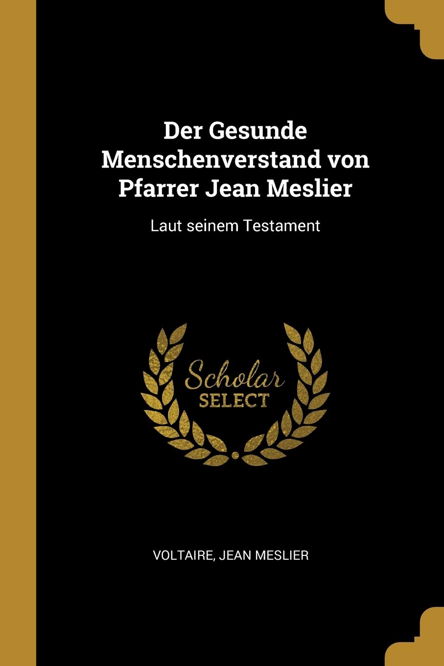 Der Gesunde Menschenverstand von Pfarrer Jean Meslier: Laut seinem Testament Politics & History