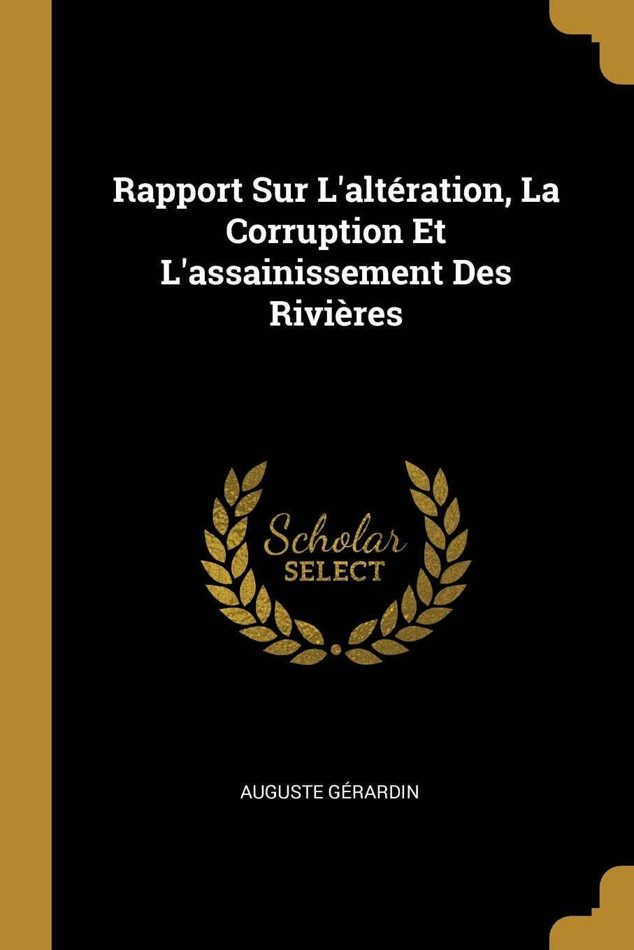 Rapport Sur L'altération, La Corruption Et L'assainissement Des Rivières Contemporary literature