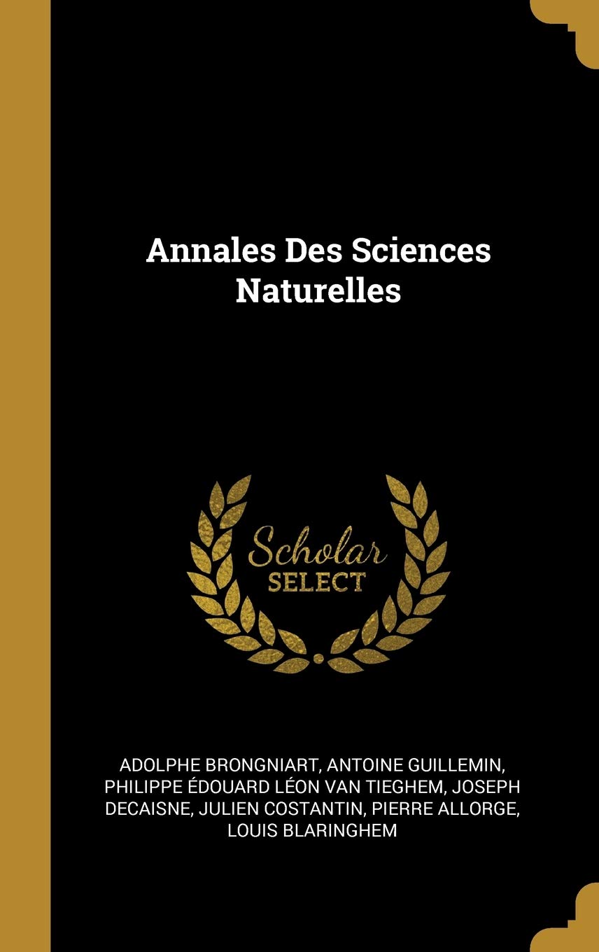 Annales Des Sciences Naturelles book