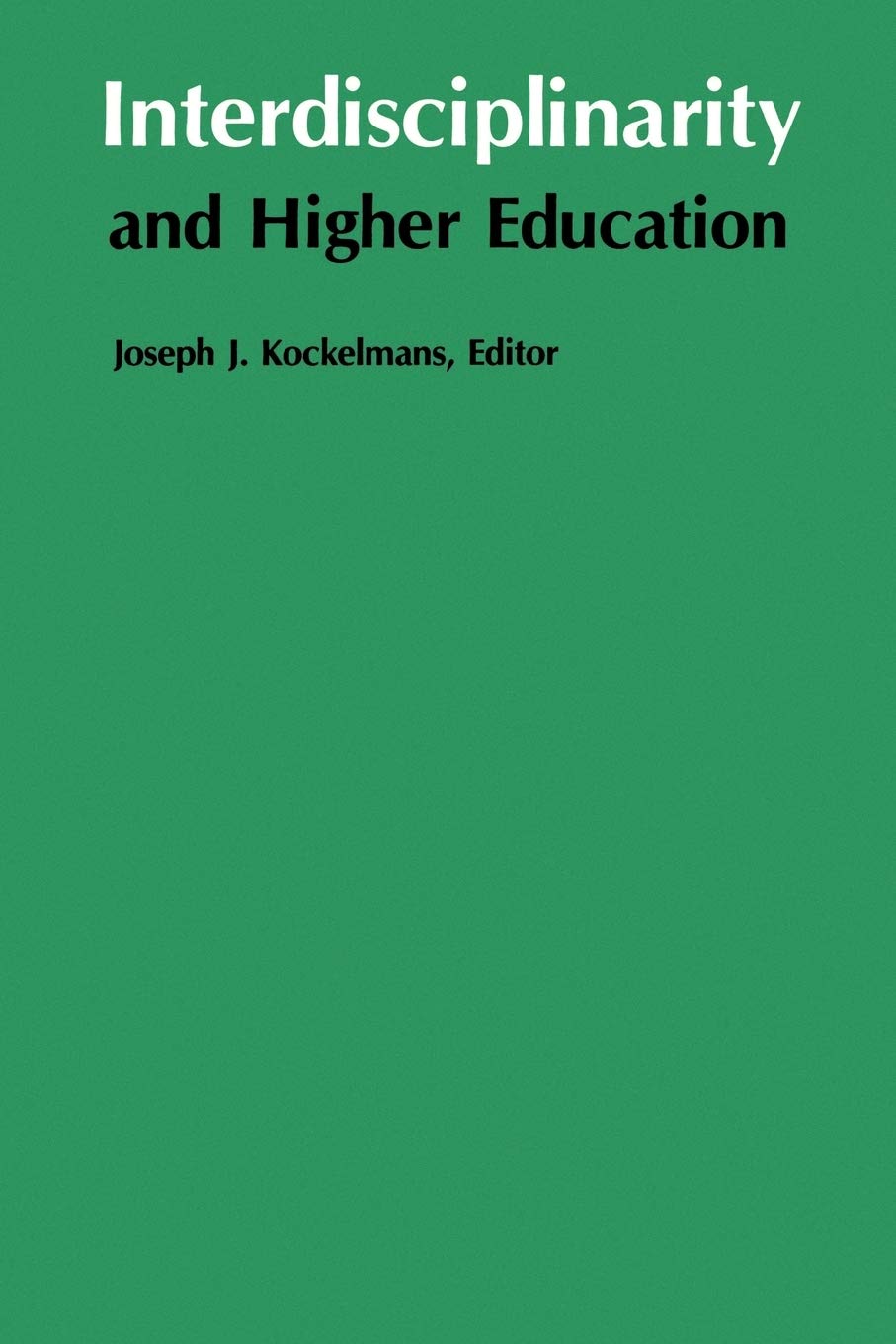 Interdisciplinarity and Higher Education Education & Training