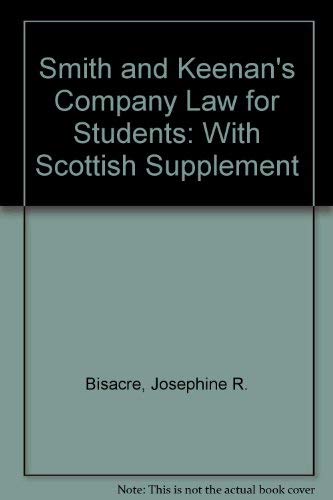 With Scottish Supplement (Smith and Keenan's Company Law for Students) Law