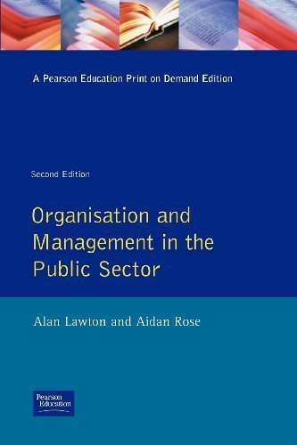 Organisation and Management in the Public Sector Business, Finance & Career