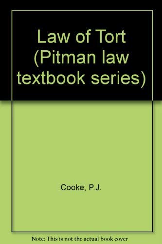 Law of Tort (Pitman law textbook series) Law