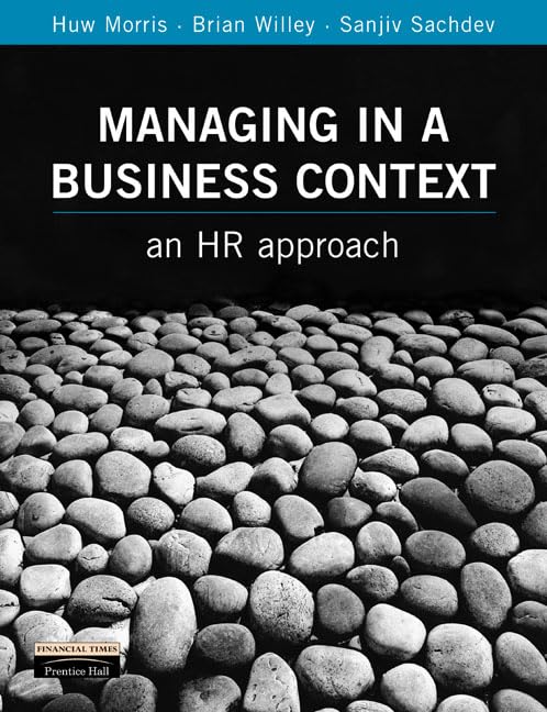 Managing in a Business Context: An Hr Approach book