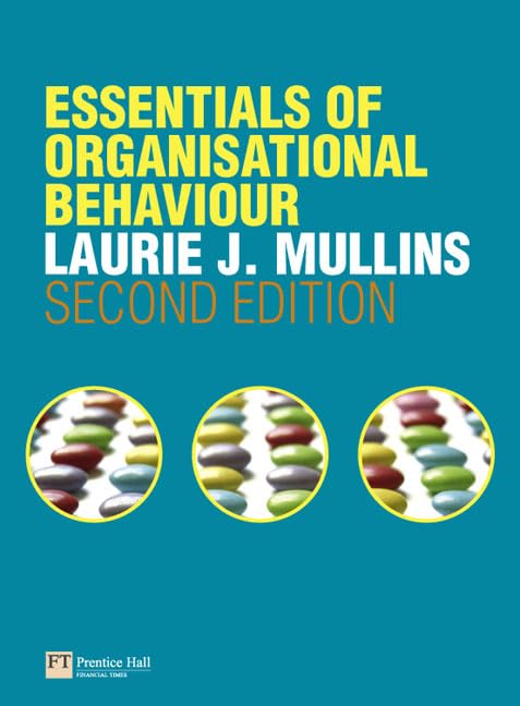 Essentials of Organisational Behaviour Business, Finance & Career
