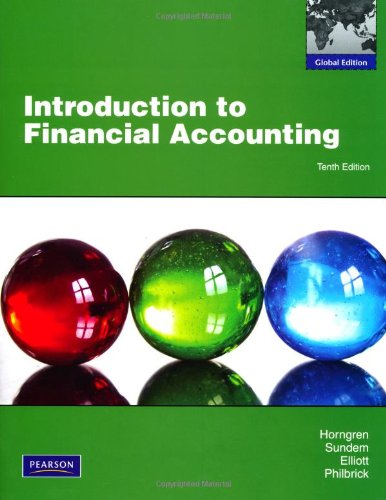 Introduction to Financial Accounting with MyAccountingLab: Global Edition book