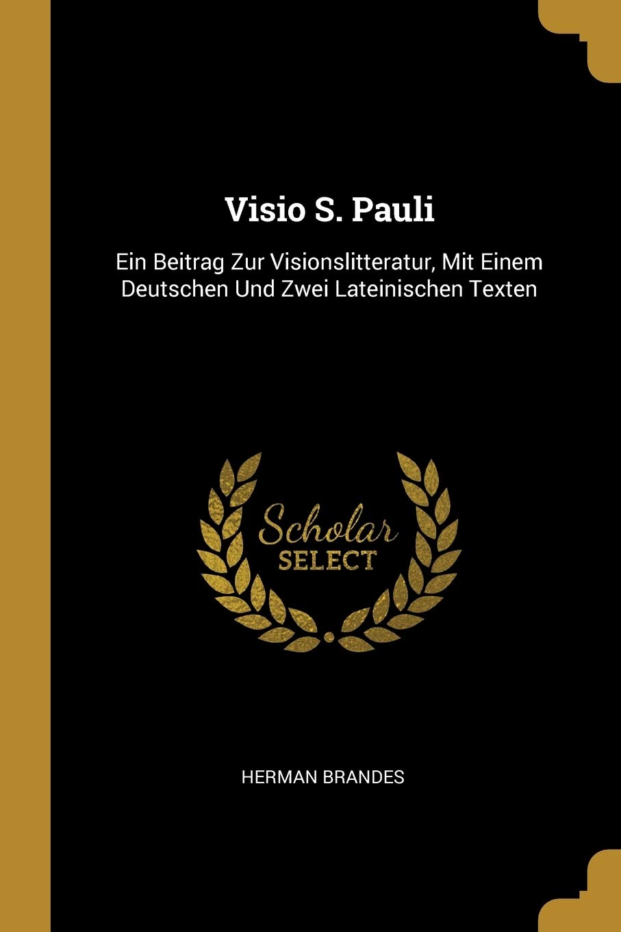 Visio S. Pauli: Ein Beitrag Zur Visionslitteratur, Mit Einem Deutschen Und Zwei Lateinischen Texten Religion & Esotericism