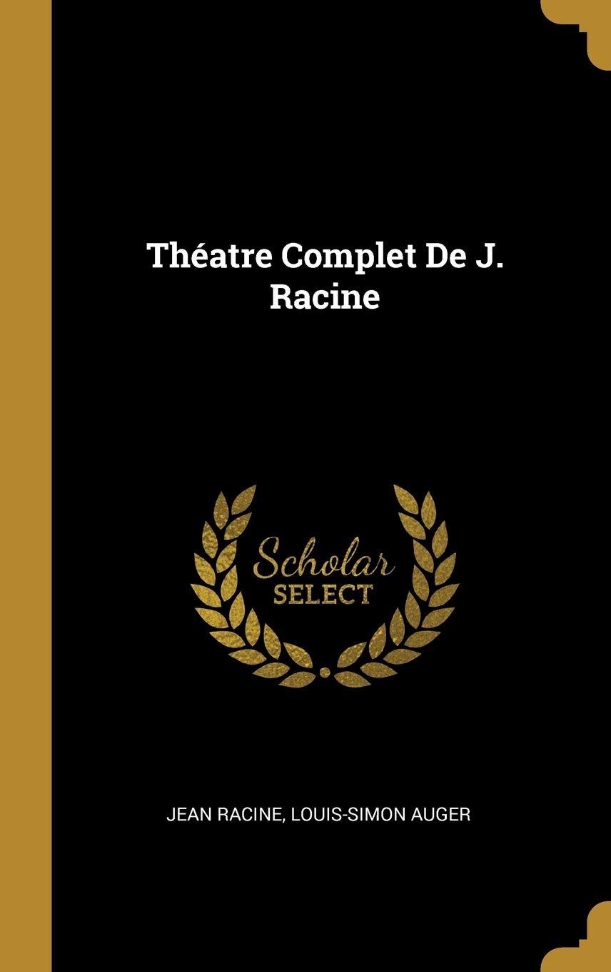 Théatre Complet De J. Racine book
