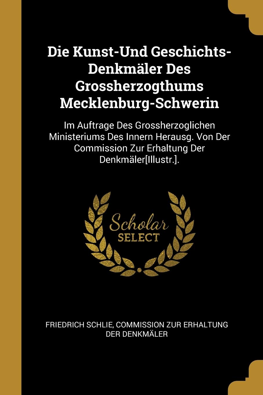 Die Kunst-Und Geschichts-Denkmäler Des Grossherzogthums Mecklenburg-Schwerin: Im Auftrage Des Grossherzoglichen Ministeriums Des Innern Herausg. Von ... Zur Erhaltung Der Denkmäler. Film, Art & Culture