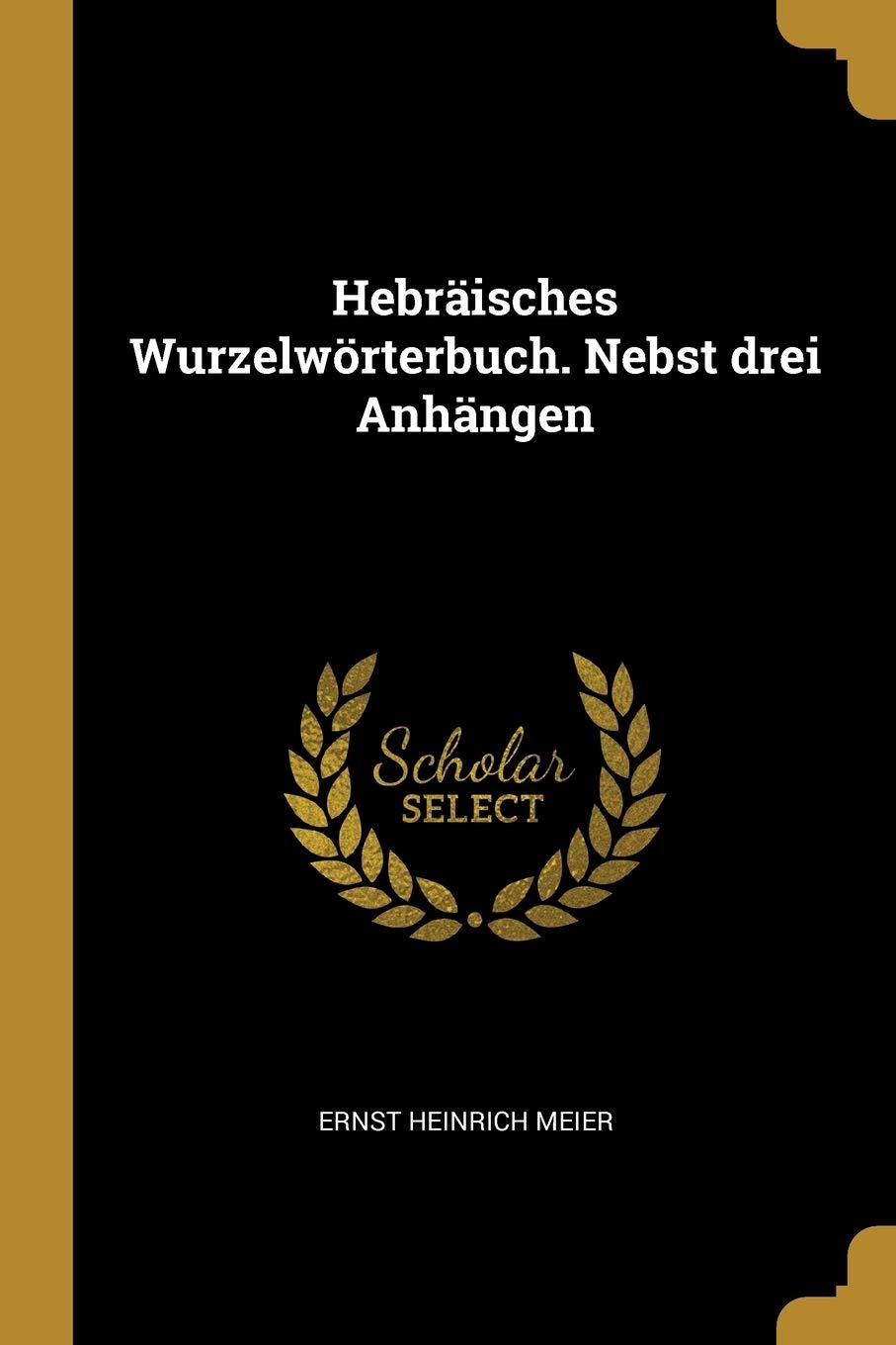 Hebräisches Wurzelwörterbuch. Nebst drei Anhängen Foreign Languages ​​& Dictionaries
