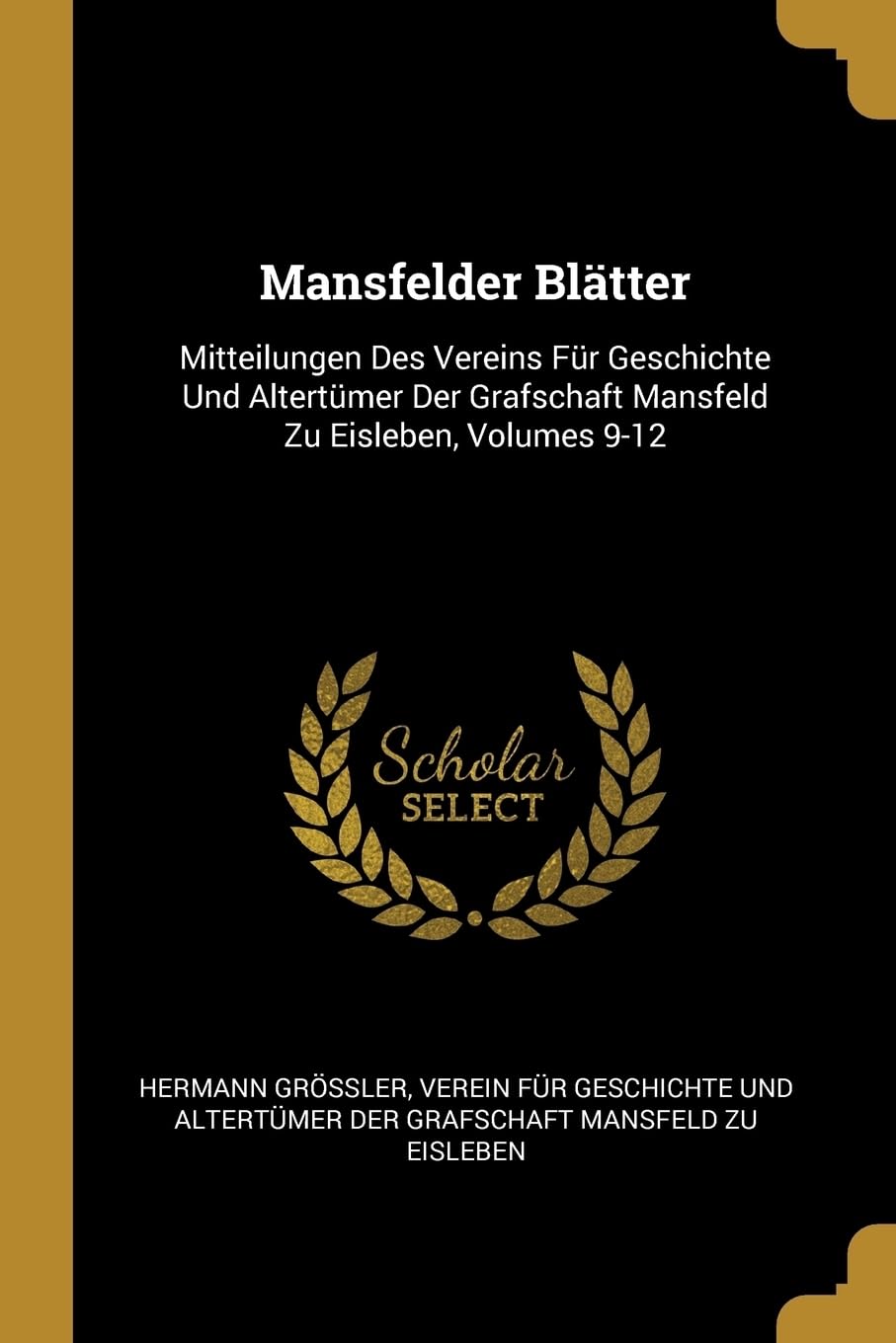 Mansfelder Bltter: Mitteilungen Des Vereins Fr Geschichte Und Altertmer Der Grafschaft Mansfeld Zu Eisleben, Volumes 9-12 Politics & History