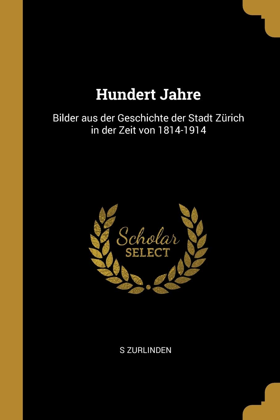 Hundert Jahre: Bilder aus der Geschichte der Stadt Zürich in der Zeit von 1814-1914 Politics & History