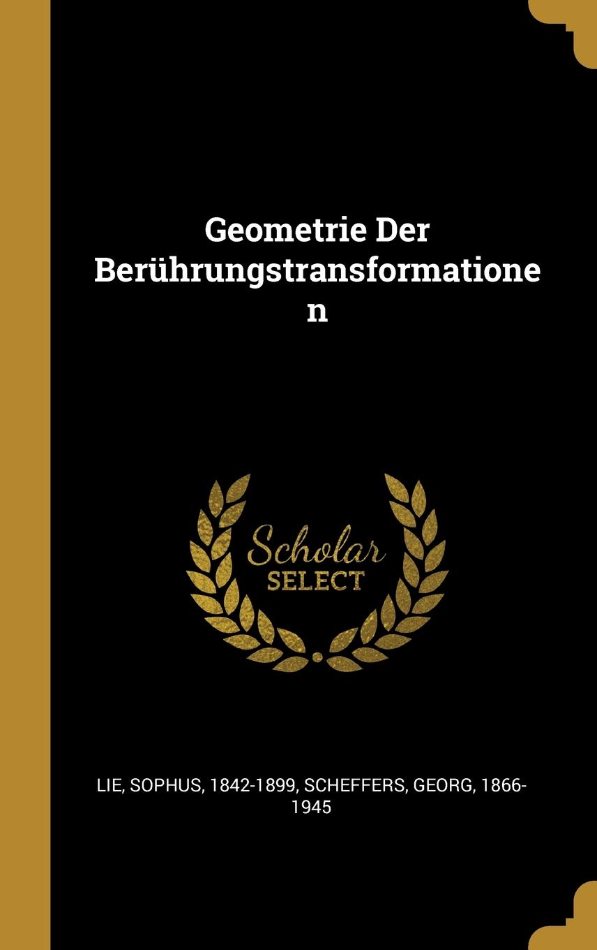 Geometrie Der Berührungstransformationen Politics & History