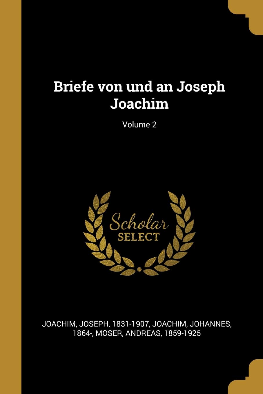 Briefe von und an Joseph Joachim; Volume 2 Essays & Short Stories