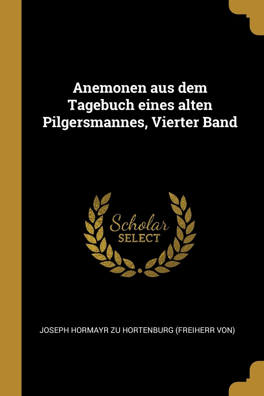 Anemonen aus dem Tagebuch eines alten Pilgersmannes, Vierter Band Politics & History