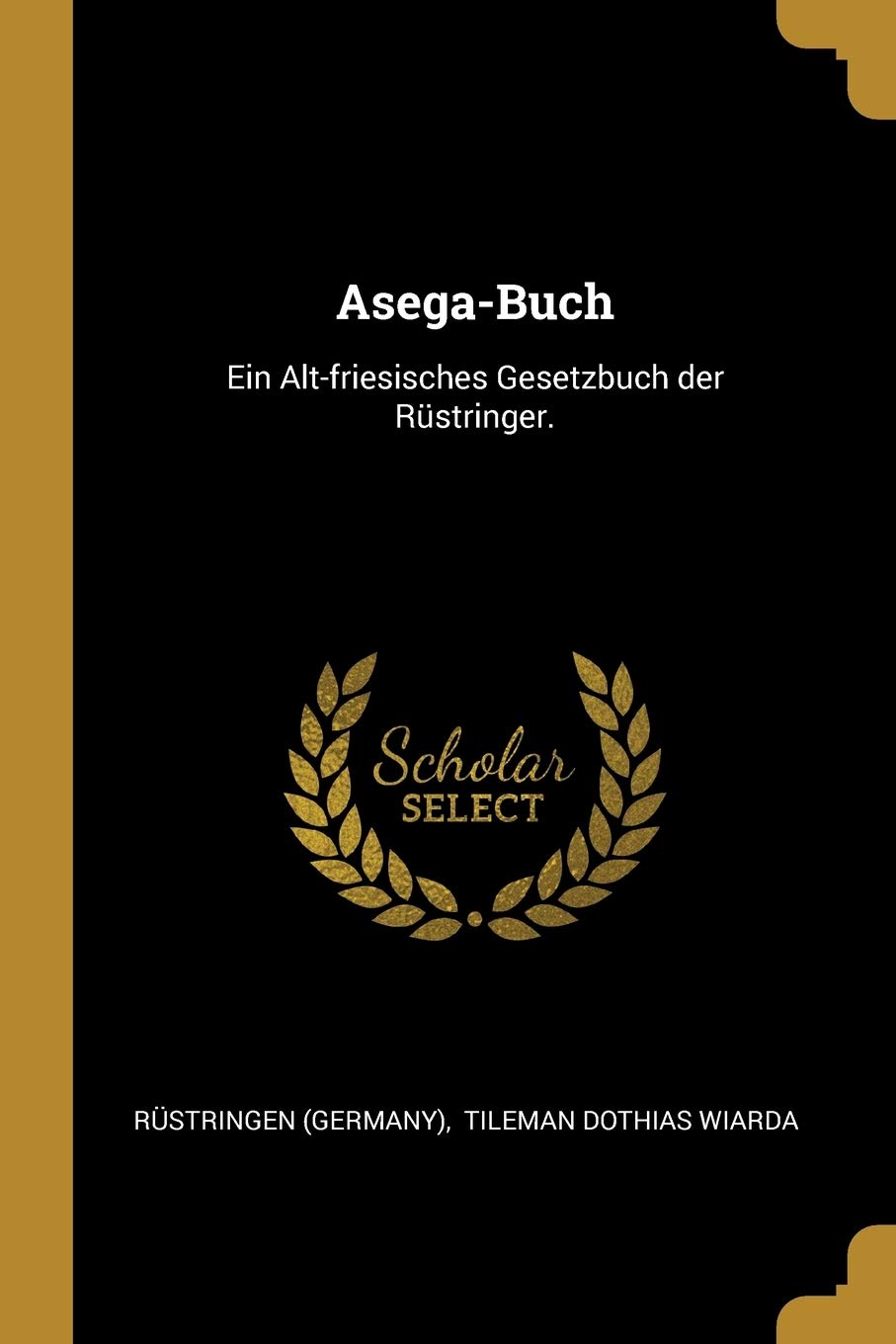 Asega-Buch: Ein Alt-friesisches Gesetzbuch der Rüstringer. Politics & History