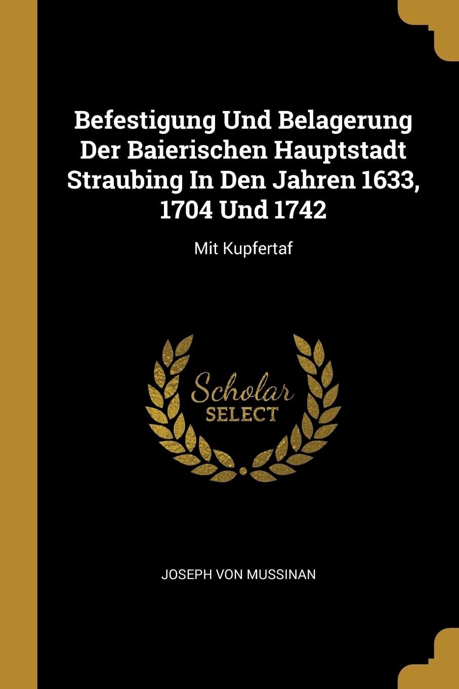 Befestigung Und Belagerung Der Baierischen Hauptstadt Straubing In Den Jahren 1633, 1704 Und 1742: Mit Kupfertaf Politics & History