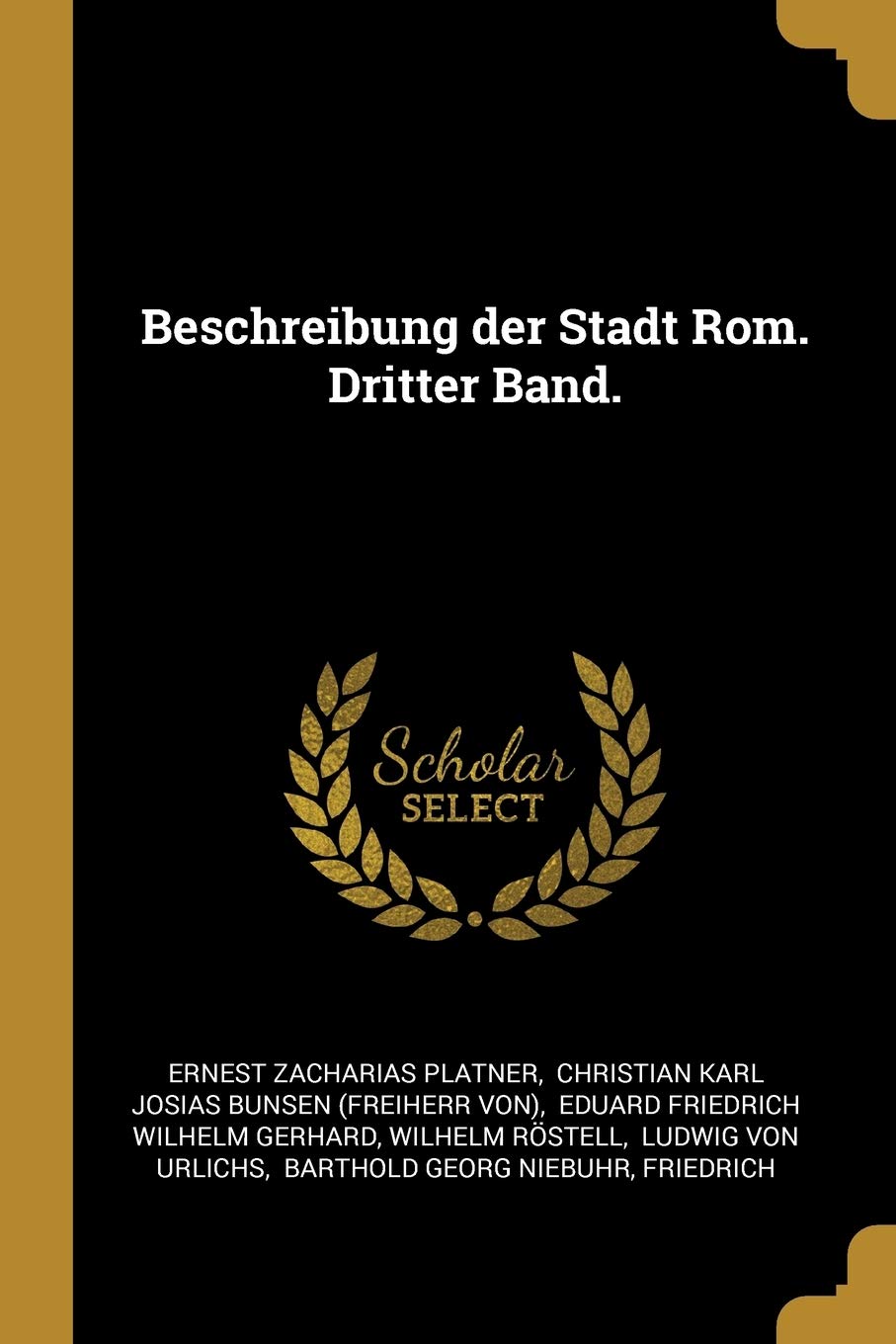 Beschreibung der Stadt Rom. Dritter Band. Politics & History