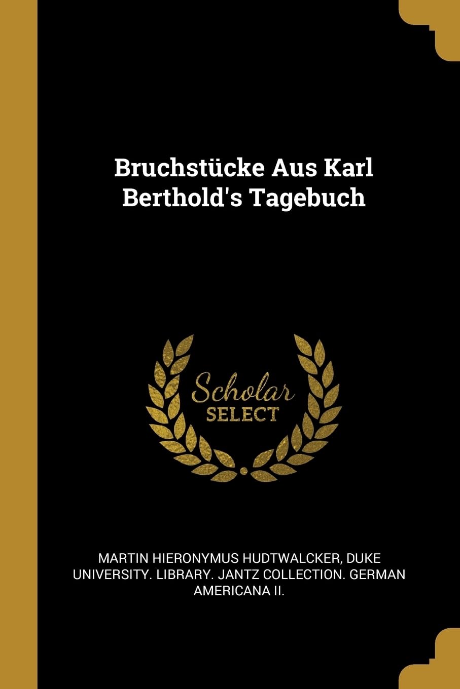 Bruchstcke Aus Karl Berthold's Tagebuch Politics & History