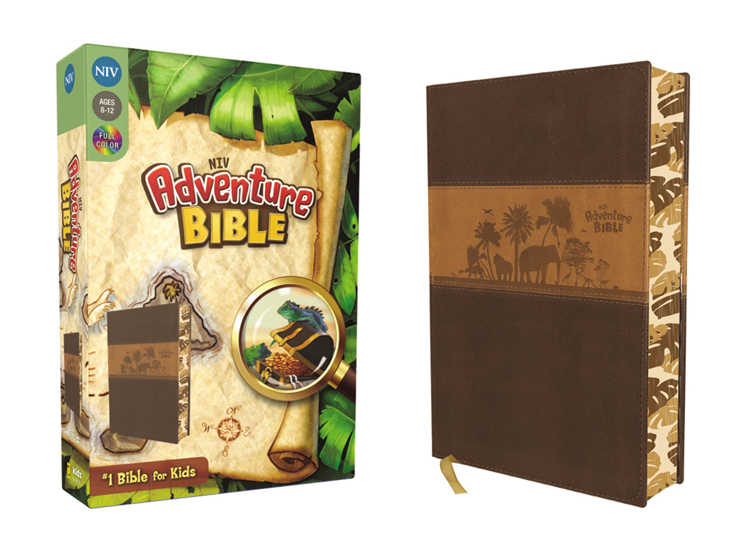 NIV, Adventure Bible, Leathersoft, Brown, Full Color Film, Art & Culture