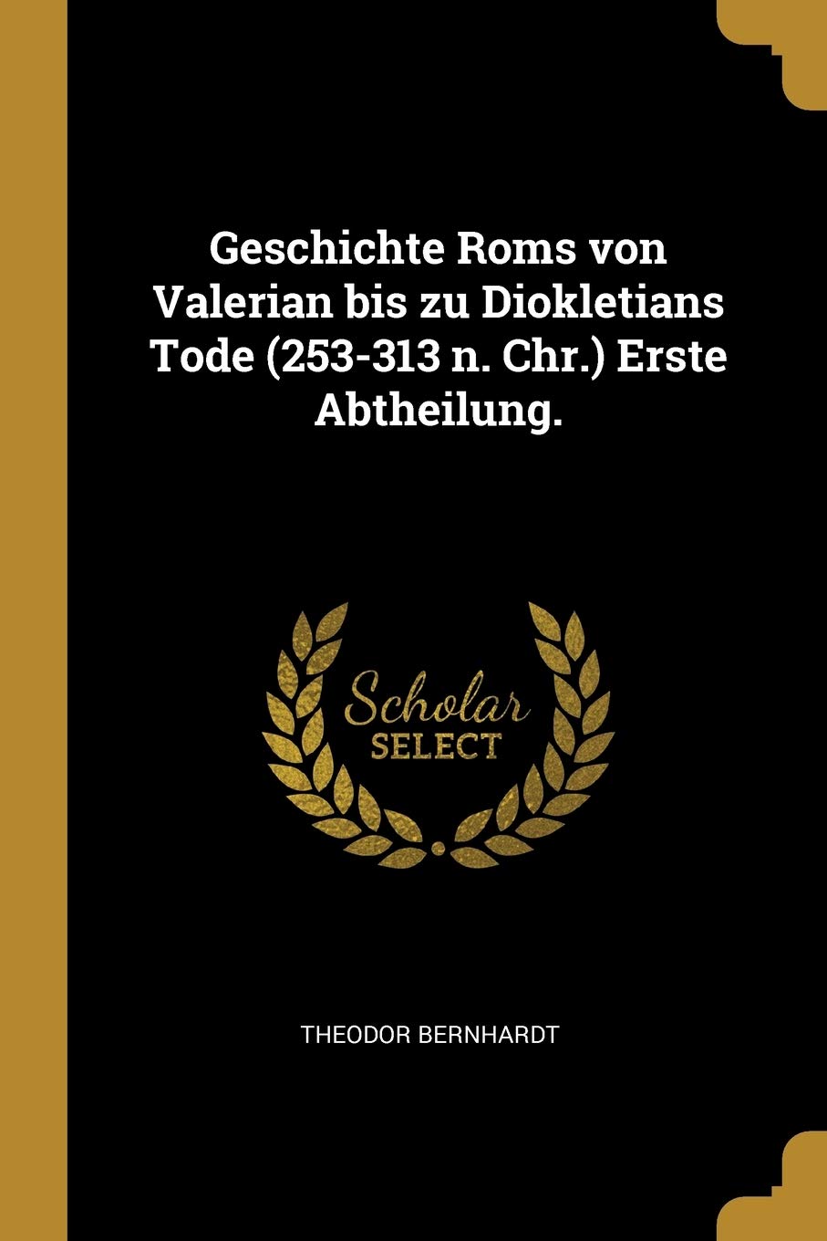 Geschichte Roms von Valerian bis zu Diokletians Tode (253-313 n. Chr.) Erste Abtheilung. Politics & History