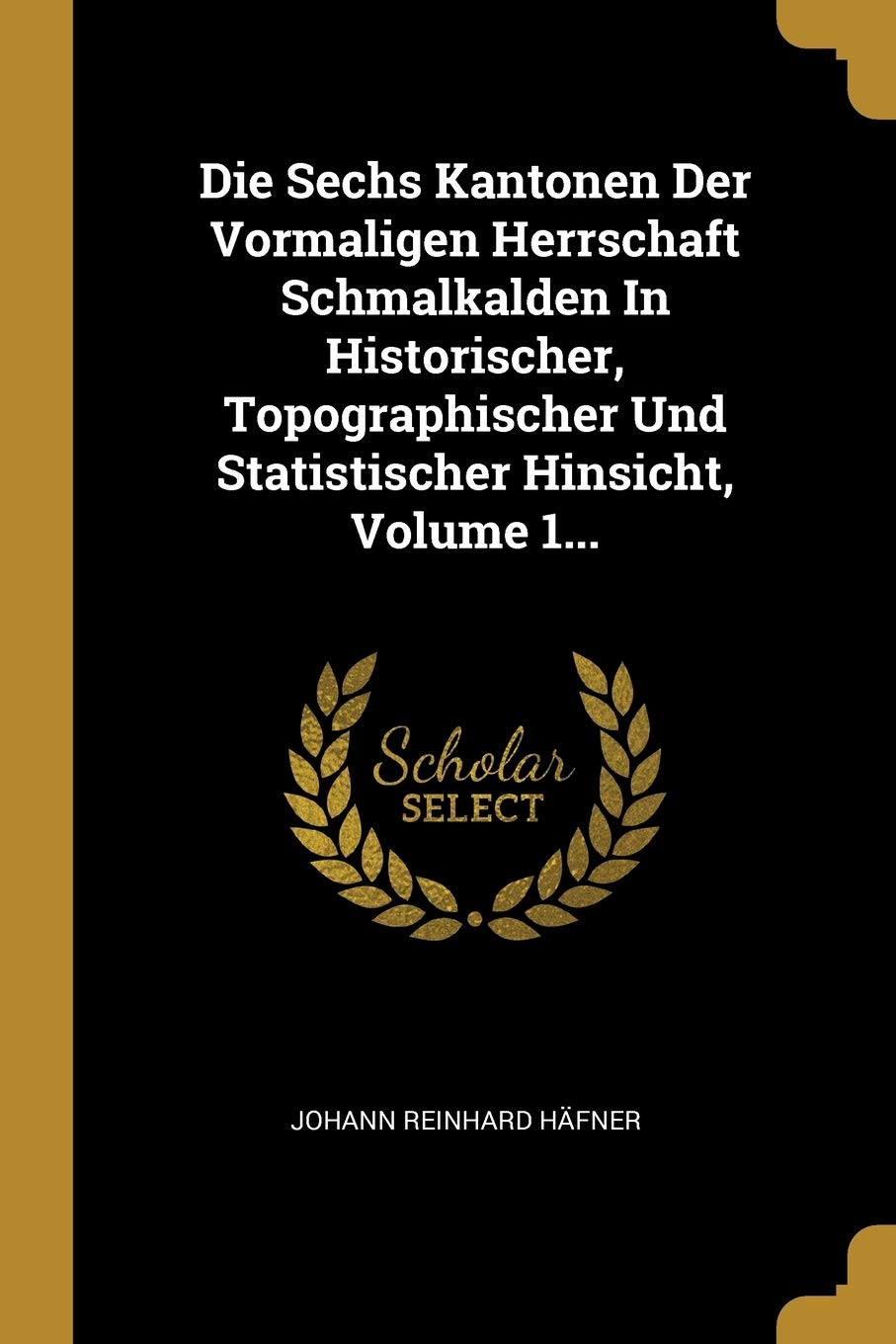 Die Sechs Kantonen Der Vormaligen Herrschaft Schmalkalden In Historischer, Topographischer Und Statistischer Hinsicht, Volume 1... Politics & History