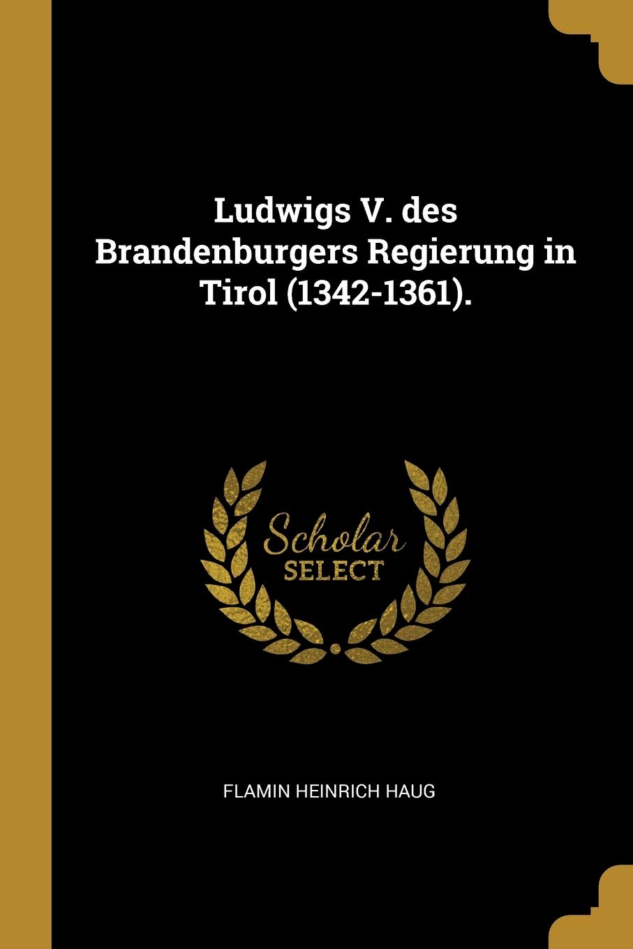 Ludwigs V. des Brandenburgers Regierung in Tirol (1342-1361). Politics & History