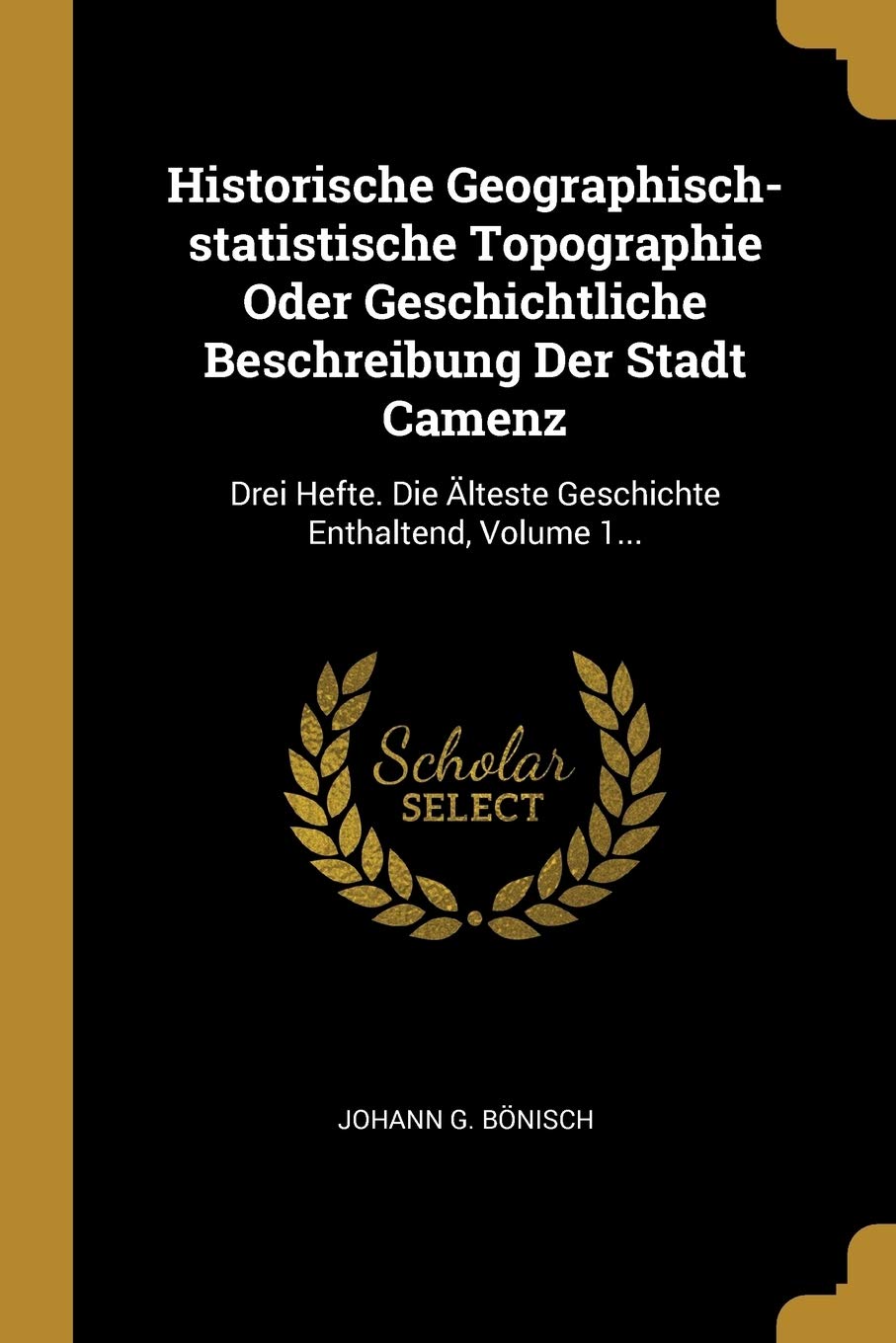 Historische Geographisch-statistische Topographie Oder Geschichtliche Beschreibung Der Stadt Camenz: Drei Hefte. Die lteste Geschichte Enthaltend, Volume 1... Politics & History