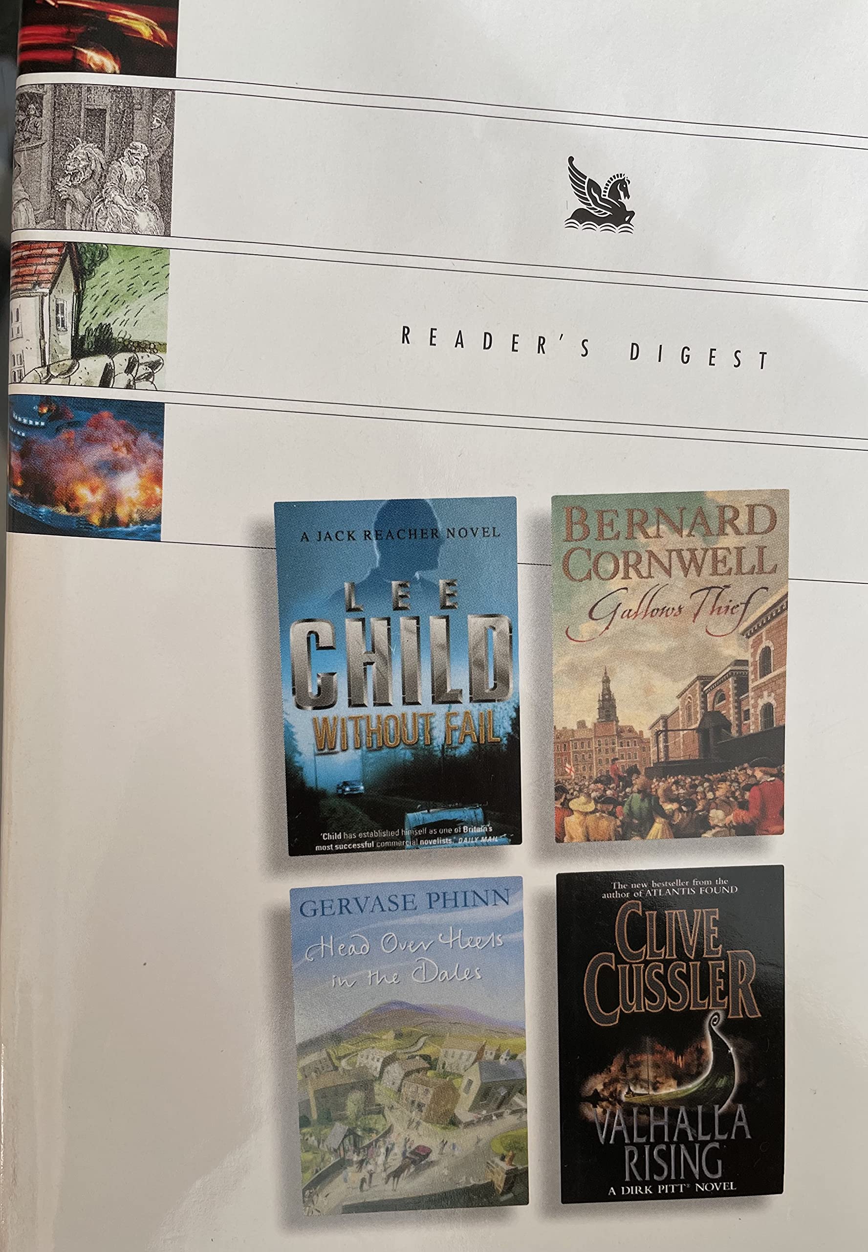 Reader's Digest Condensed Books: Without Fail, Gallows Thief, Head Over Heels in the Dales & Valhalla Rising book