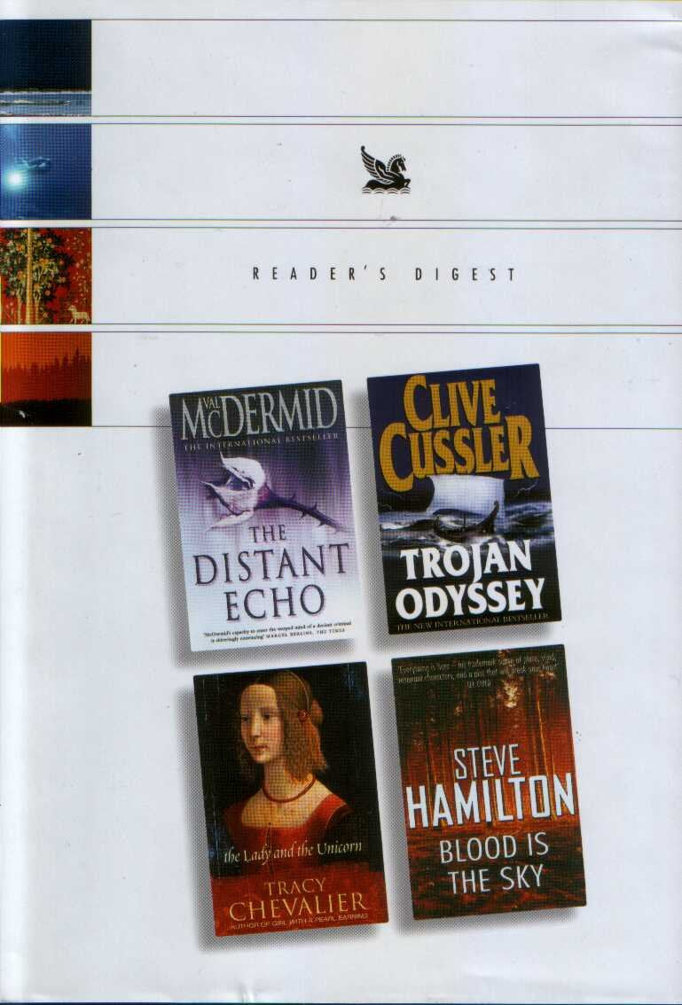 'THE DISTANT ECHO, TROJAN ODYSSEY, THE LADY AND THE UNICORN & BLOOD IS THE SKY' Books