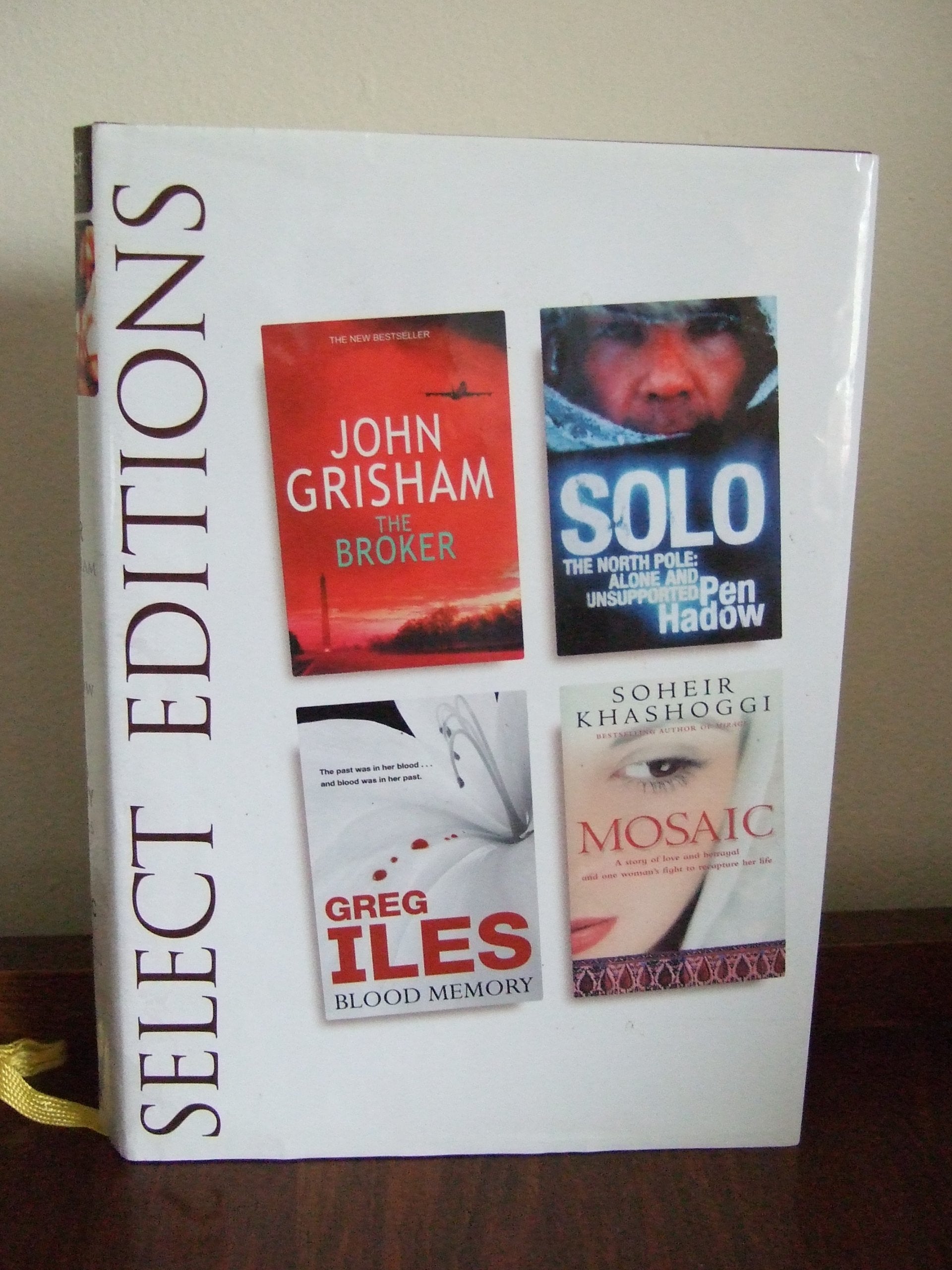READERS DIGEST SELECT EDITIONS: THE BROKER: SOLO: BLOOD MEMORY: MOSAIC Books