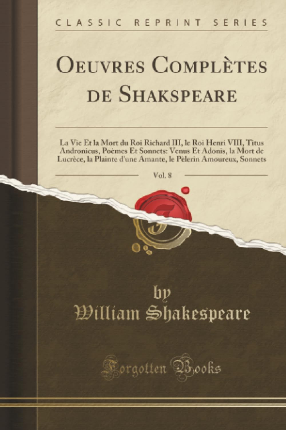 Oeuvres Complètes de Shakspeare, Vol. 8 (Classic Reprint) book