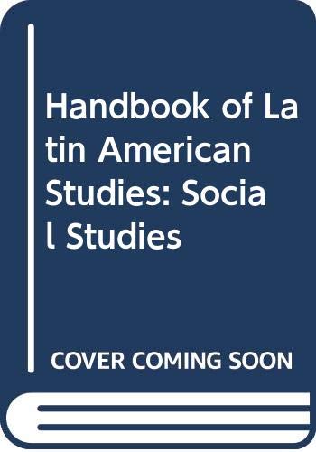 Handbook of Latin American Studies: Social Studies Reference Books