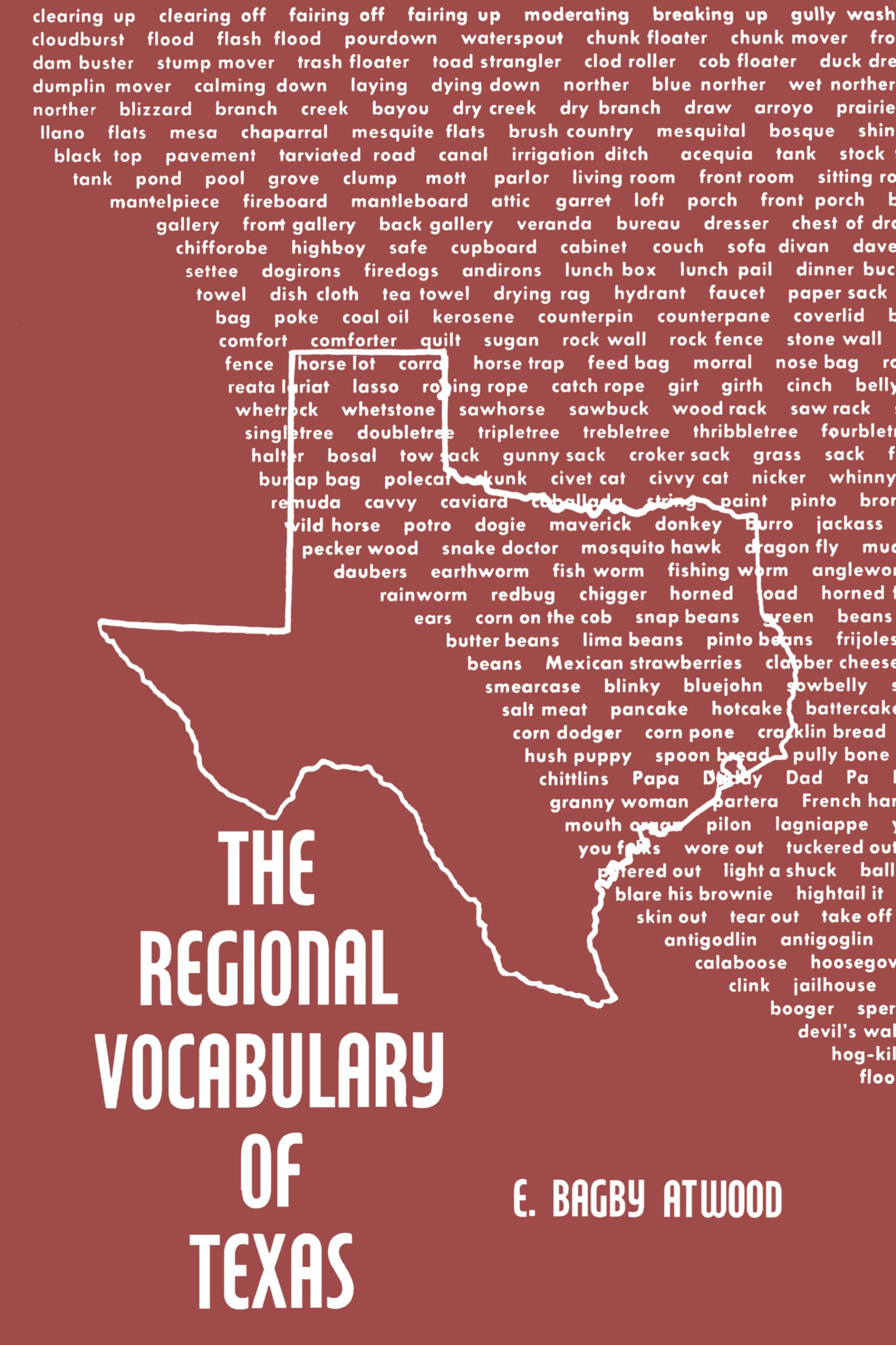 The Regional Vocabulary of Texas Books