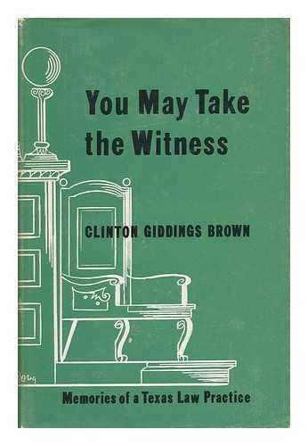 You May Take the Witness Law
