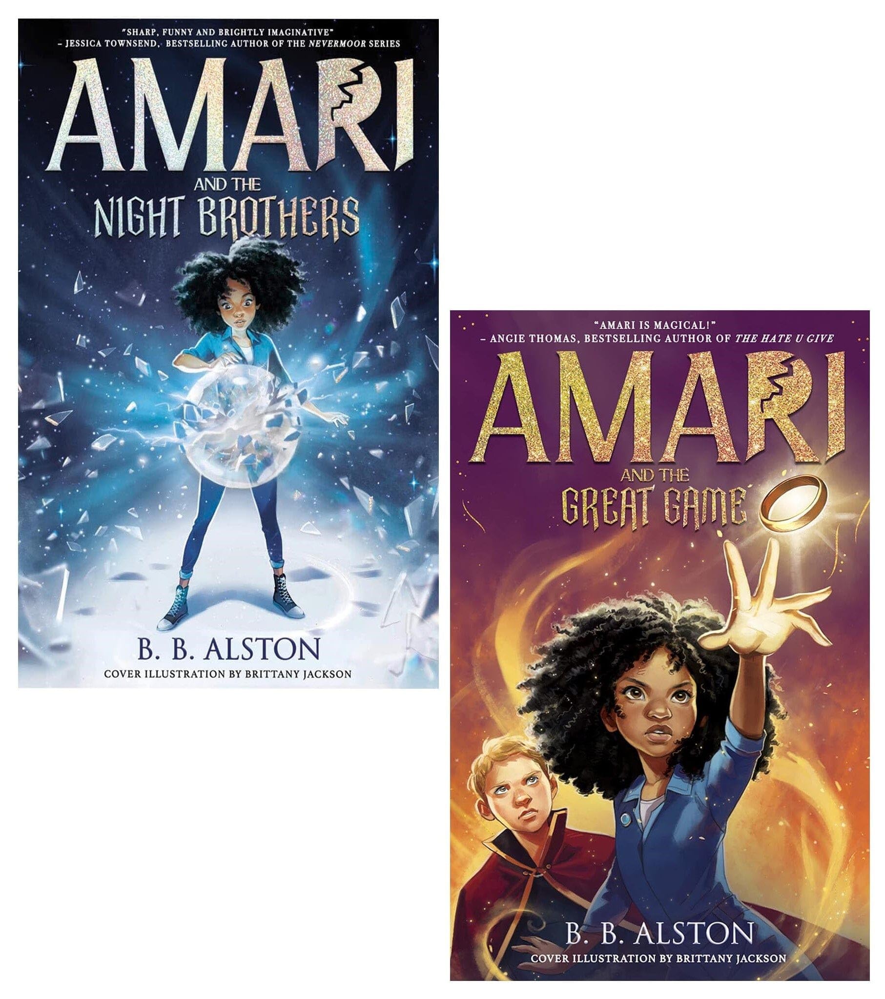 Supernatural Investigations By BB Alston 2 Books Collection Set (Amari and the Night Brothers, Amari and the Great Game) Children's books