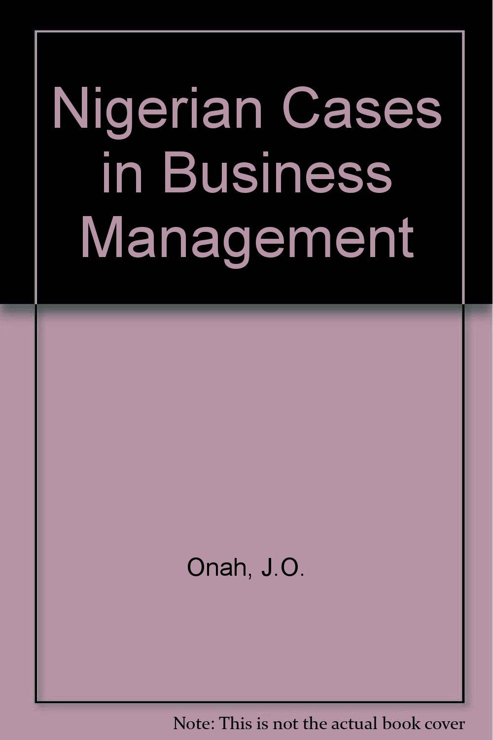 Nigerian Cases in Business Management Books