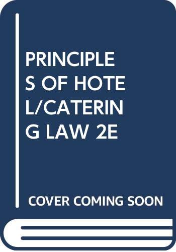 Principles of Hotel/Catering Law 2e book