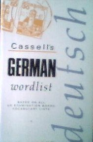 Cassell's German Wordlist Foreign Languages ​​& Dictionaries