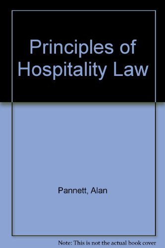 Principles of Hospitality Law Law
