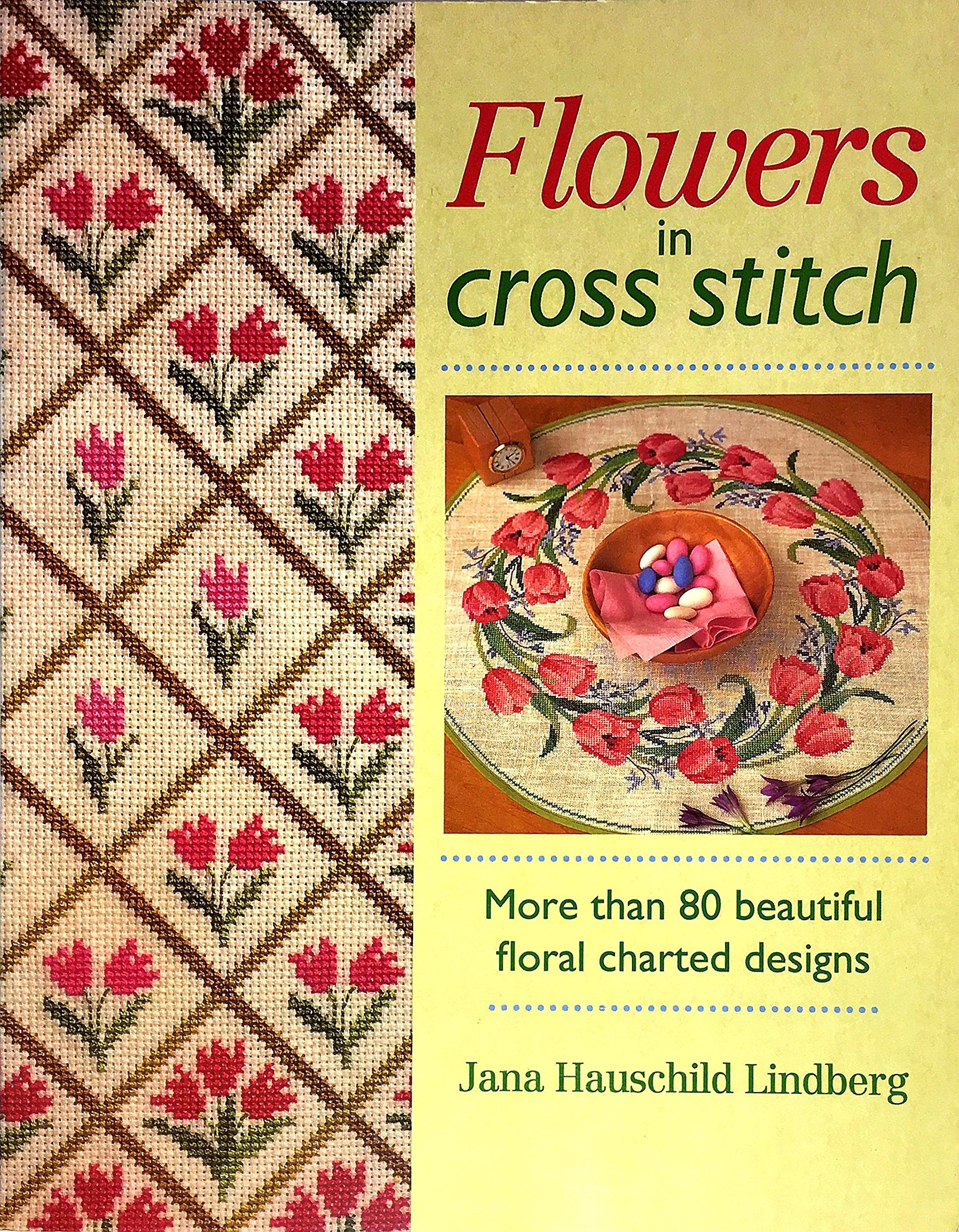 Flowers in Cross Stitch Hobbies & Crafts