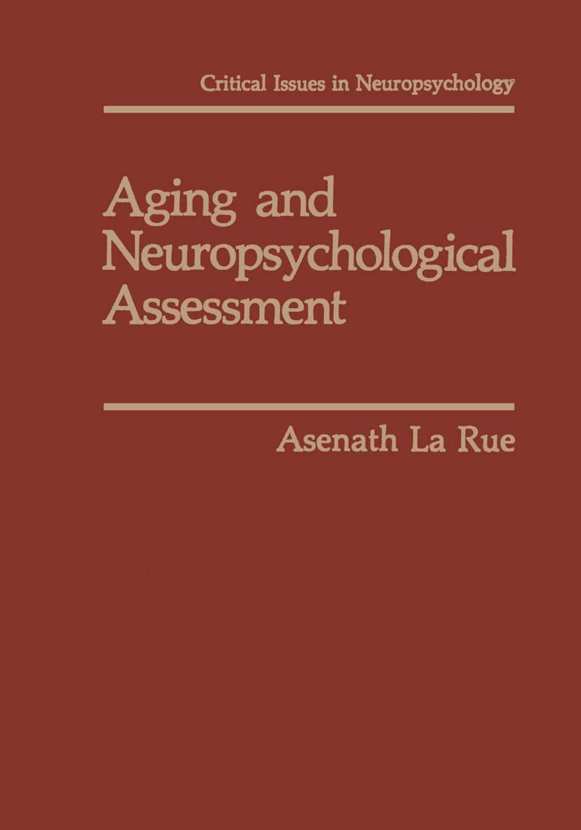 Aging and Neuropsychological Assessment book