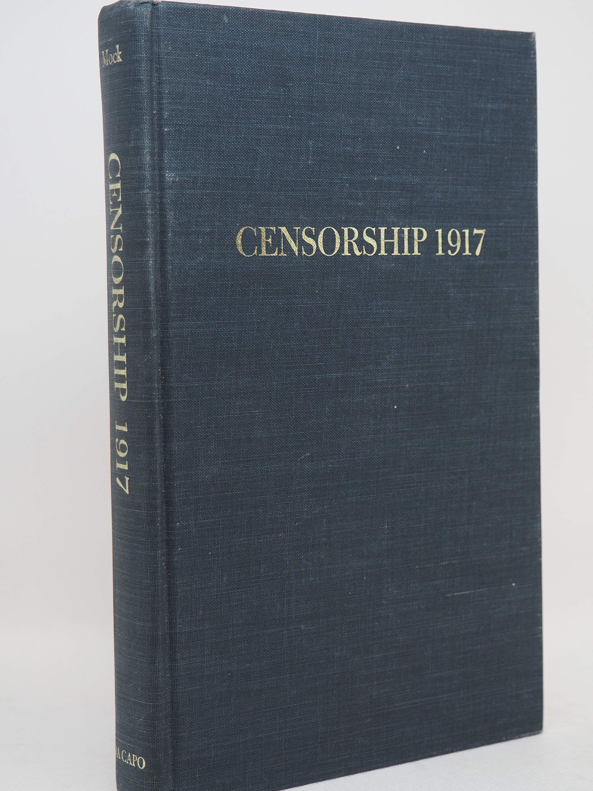 Censorship 1917 (Civil liberties in American history) Leisure, Home & Garden