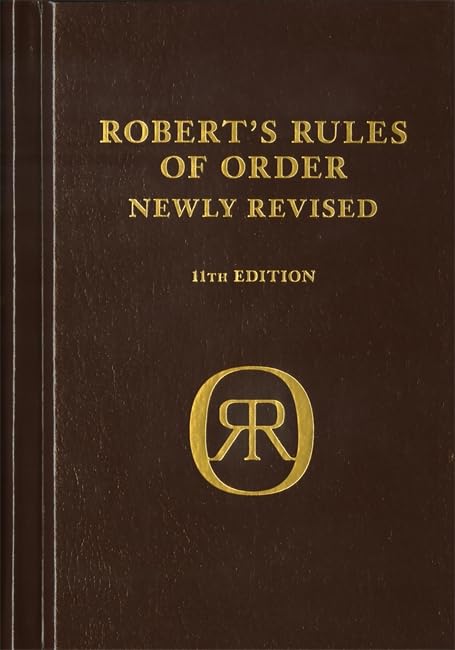 Robert's Rules of Order Newly Revised, deluxe 11th edition Law